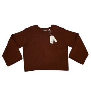 NWT Vince Boxy Cotton Sweater- Oversized XS